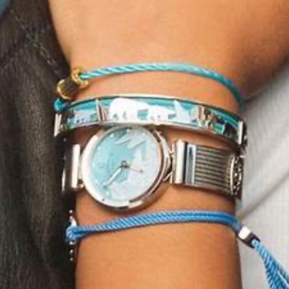 $320 Gorgeous NWT/Box Charriol Forever Polar Bear Cable Cuff/Bangle